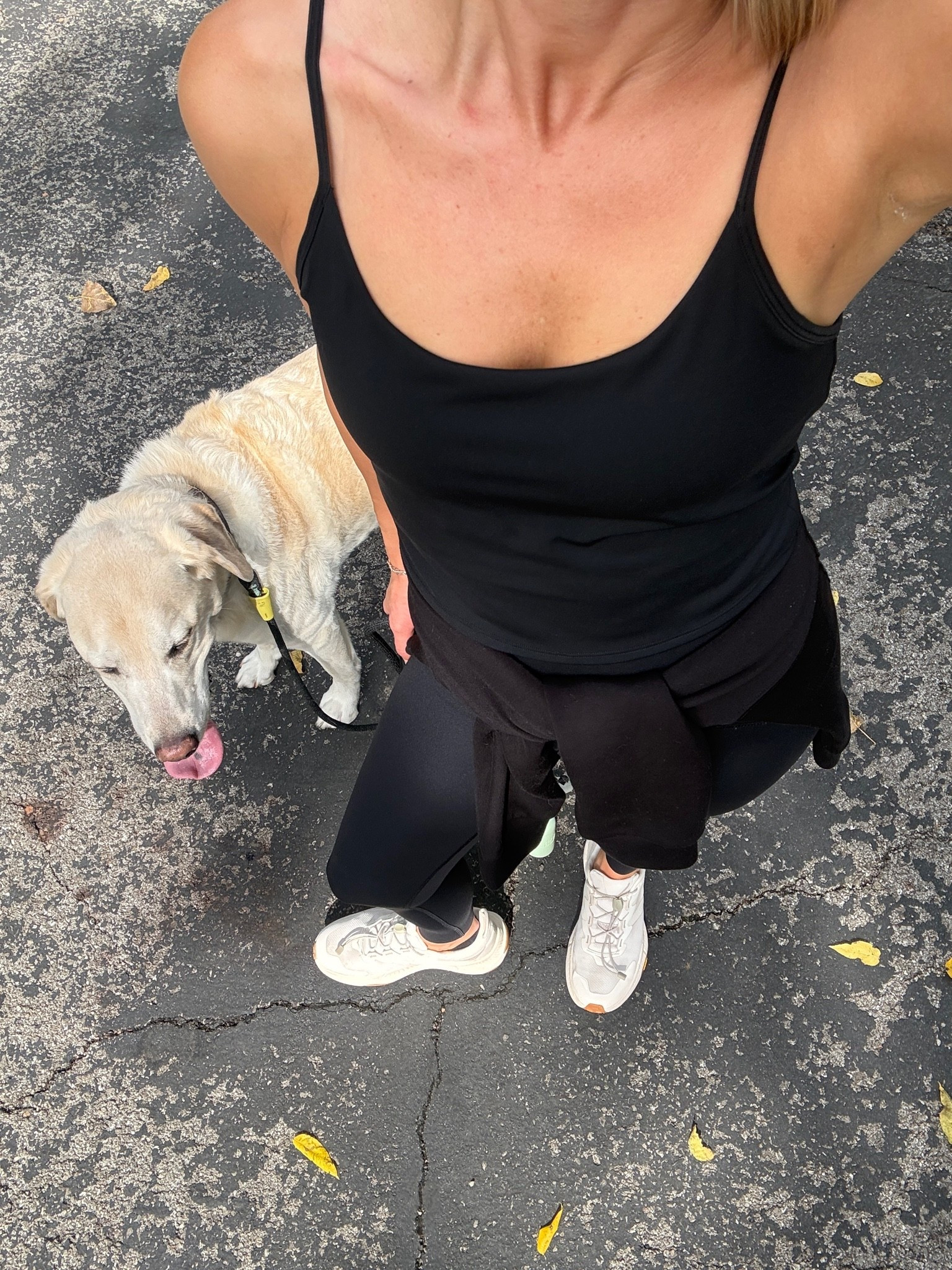 Wearing small leggings + cami (code: LAWXSPANX - first time purchase only), sneakers tts