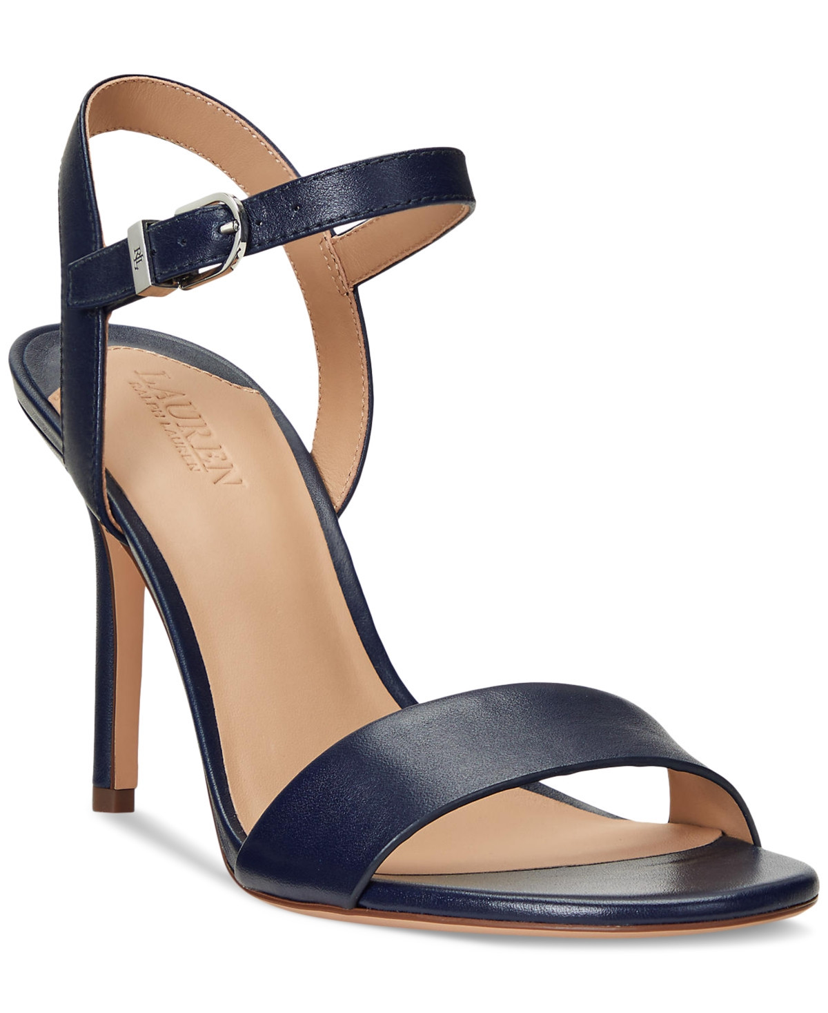 Lauren Ralph Lauren Women's Gwen Stiletto Sandals - Refined Navy | Macy's