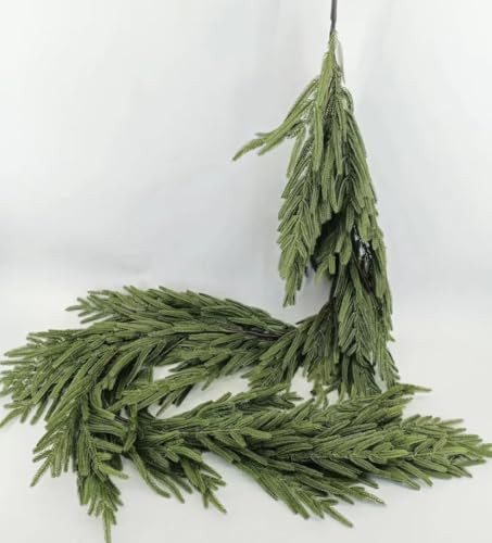 Norfolk Pine Garland Real Touch Faux - 72” (6 feet) Long, Includes Floral Wire to Add Embellishments | Home Decor, Weddings, Events, Parties,Holidays | Amazon (US)