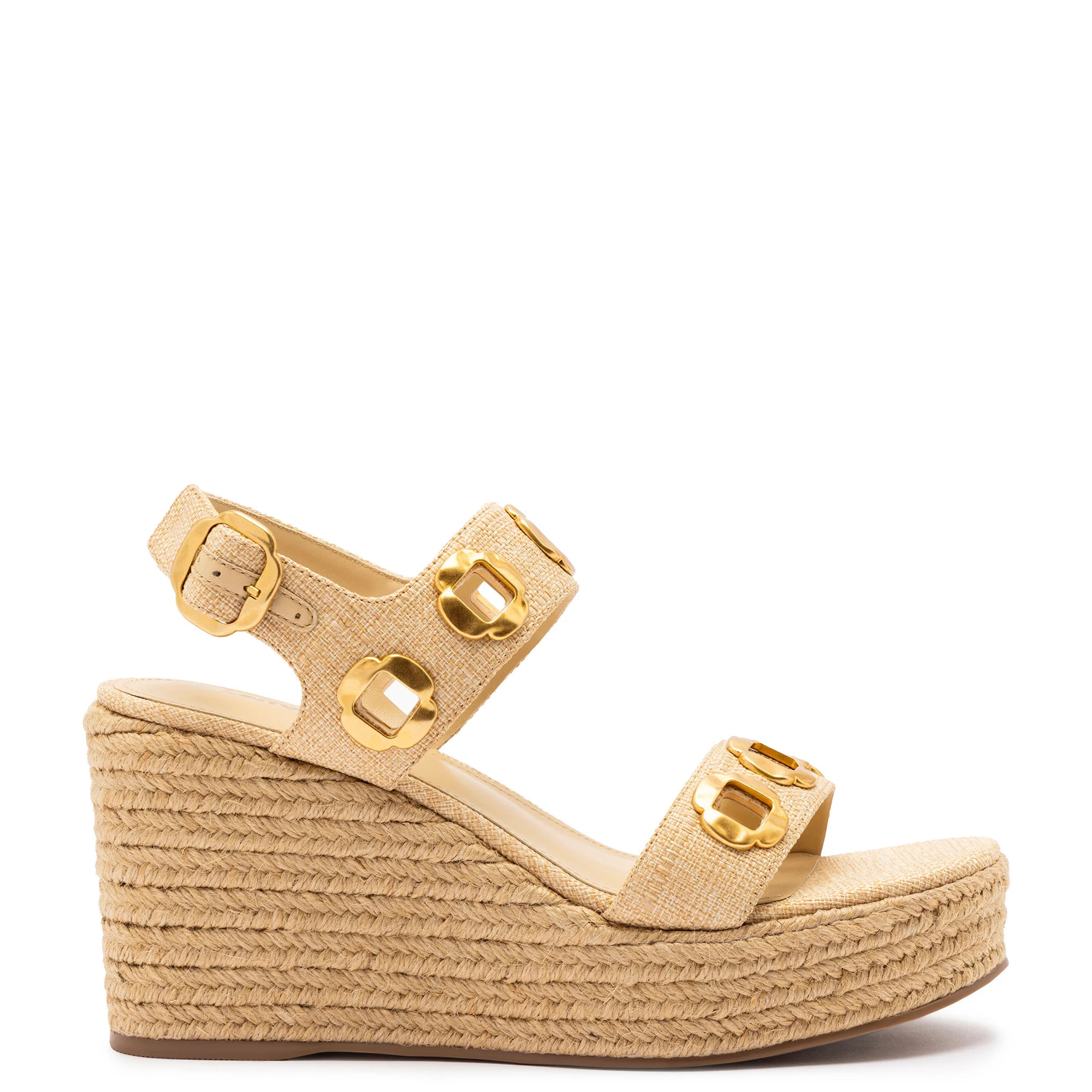 Milan Espadrille In Beige Raffia | Larroude