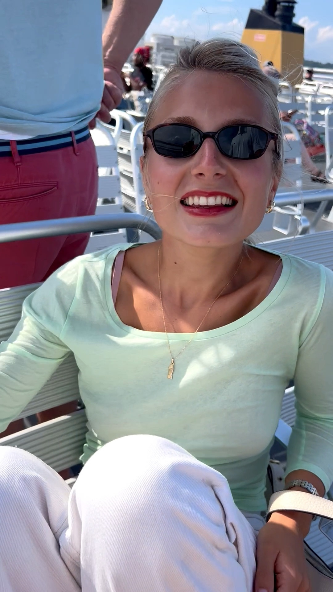 Casual look on the Ferry! My favorite jeans ever, ever  

#LTKTravel #LTKStyleTip