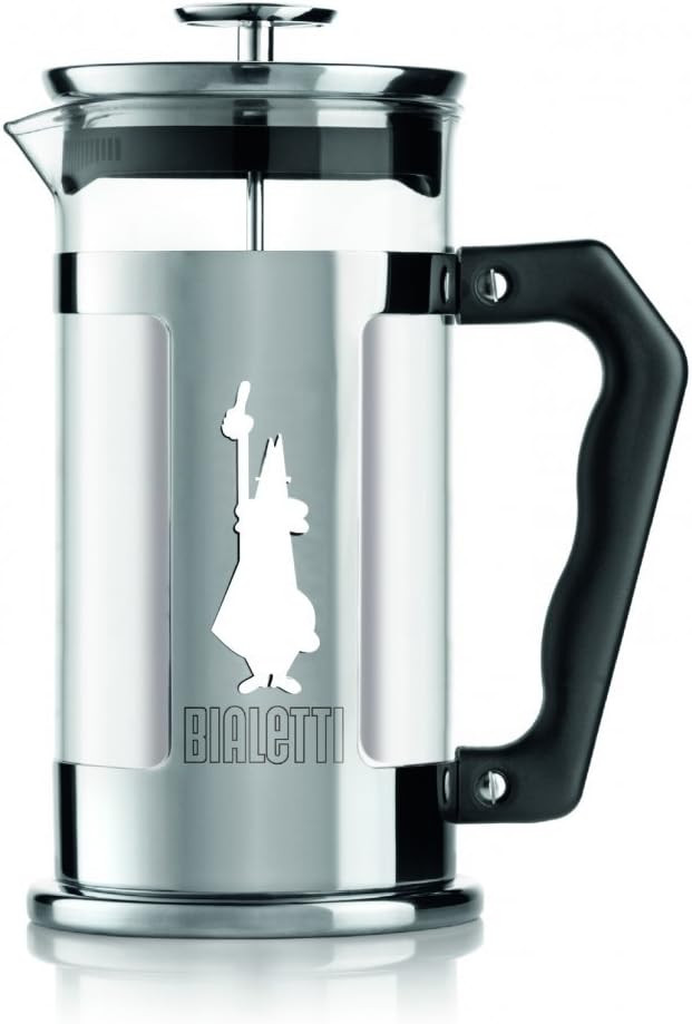 Bialetti Cafetière Piston Preziosa Bialetti 1 L, Verre borosilicate, Acier inoxydable, Marron, 8... | Amazon (FR)
