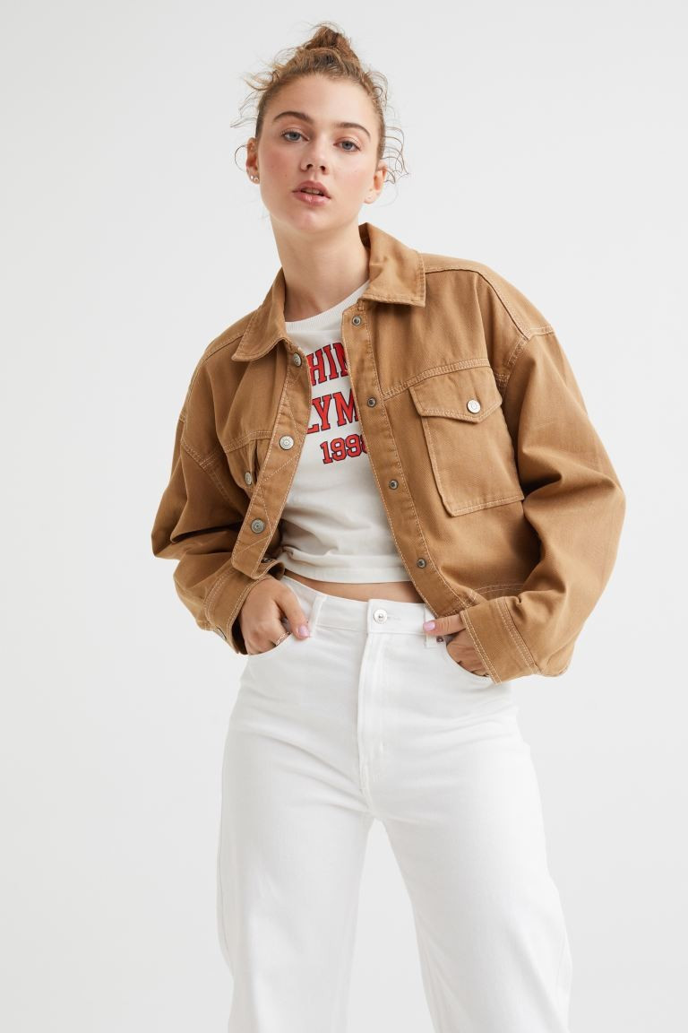 Twill Crop Jacket | H&M (US + CA)