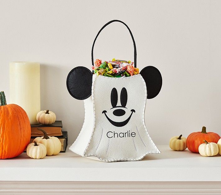 Disney Mickey Mouse Ghost Shaped Treat Bag | Pottery Barn Kids