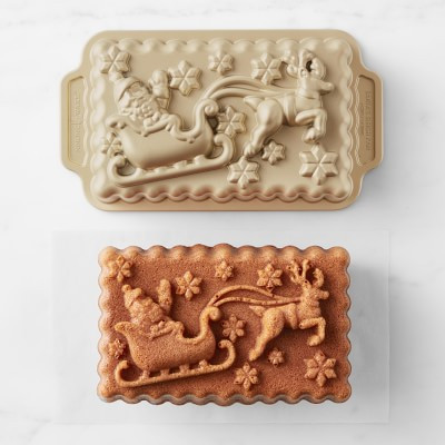 Nordic Ware Nonstick Cast Aluminum 'Twas the Night Before Christmas Loaf Pan | Williams Sonoma | Williams-Sonoma