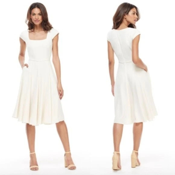Gal Meets Glam - Regina Dress Cream White - Size 00 / UK 6-8 - BRAND NEW | eBay US