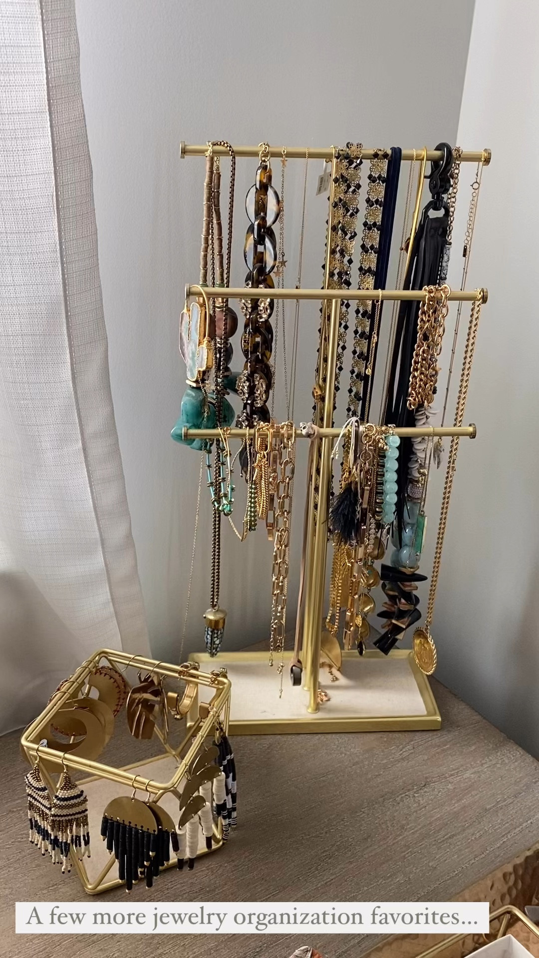 Currently 25% off I love both of these fines for necklace, organization, and a place to hang all my long earrings.

#JewelryStorage #HomeOrganization #NecklaceStorage #JewelryOrganization #GiftsForHer 

#LTKFindsUnder50 #LTKHome #LTKWatchNow