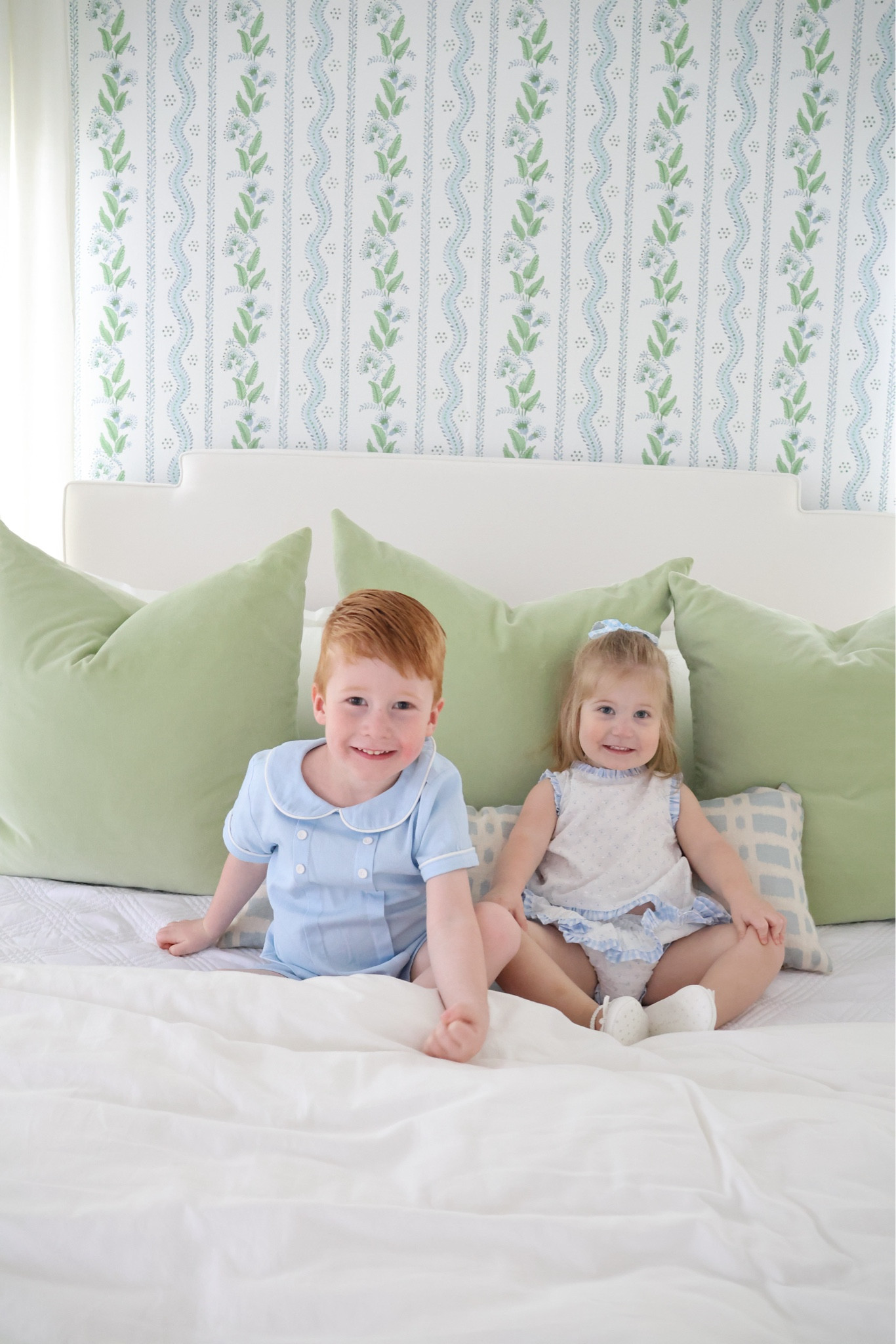 Introducing The Broke Brooke for Edgehill Collection at Dillards! This collection is everything!! Brooke is one of my very dear friends, and I’m honored that she named the set Betsy is wearing  “Chapple”! 

It’s all in the details with this bloomer set—the Swiss dot and soft blue flowerbud print are a perfect pairing! The ruffle trim in blue gingham, the bow on the back and the ruffle bloomers, and the matching hairbow with a scalloped loop hem stitch, it’s all just so sweet and perfect!!

JC is wearing the Andrew set with a  picture perfect white piped Peter Pan collar, smart little buttons and pleats on the front, and matching blue shorts.  It compliments the Chapple set to a tee! 

Discover more of this collection including the most ADORABLE swimwear for littles below! 

#LTKkids #LTKfamily #LTKbaby