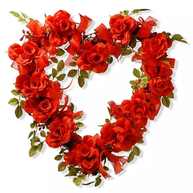 Red Rose Heart Wreath | Kirkland's Home