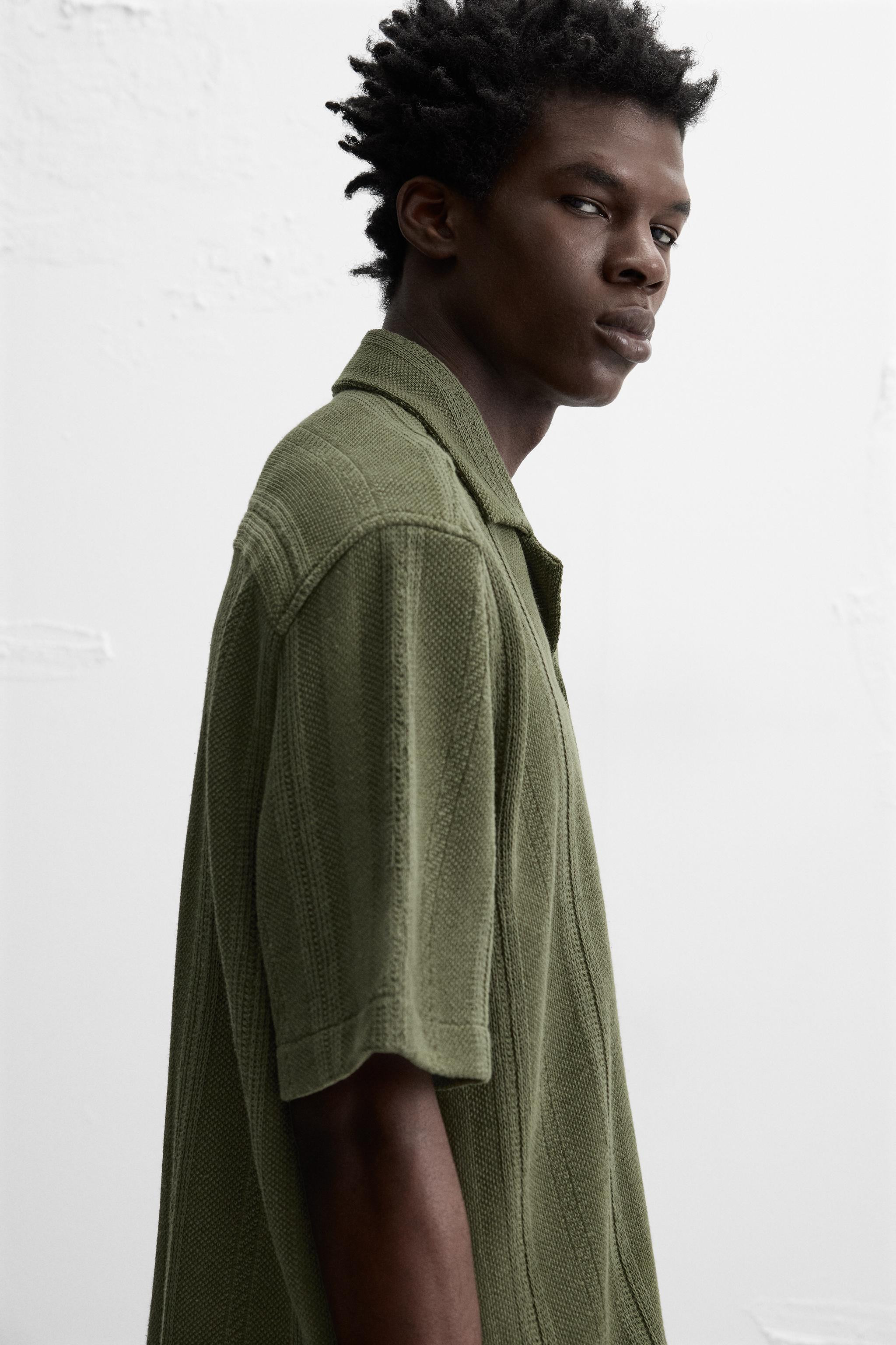 STRIPED JACQUARD SHIRT | Zara UK