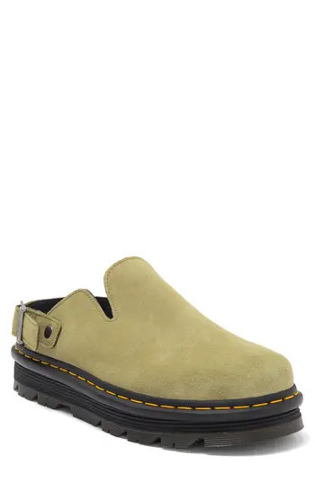 Dr. Martens Zebzag Water Resistant Slingback Clog in Muted Olive Suede at Nordstrom Rack, Size 5Us/ 3Uk | Nordstrom Rack
