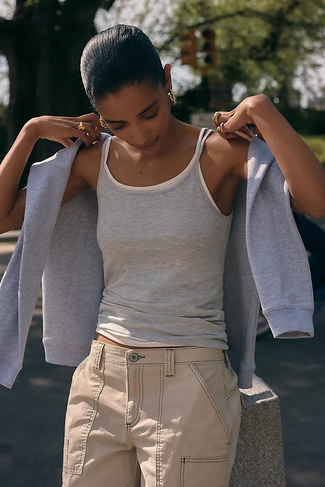 Surrey '90s Strappy Scoop Tank Top | Anthropologie (US)