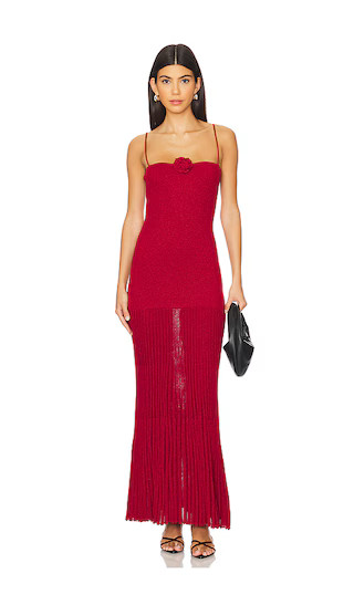 Aster Maxi Dress in Red | Revolve Clothing (Global)