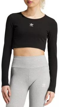 adidas Originals Women's Essentials Ribbed Cropped Long-Sleeve Top | Dick's Sporting Goods