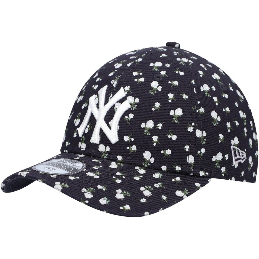 New York Yankees New Era Girls Youth Floral 9TWENTY Adjustable Hat - Navy | Fanatics