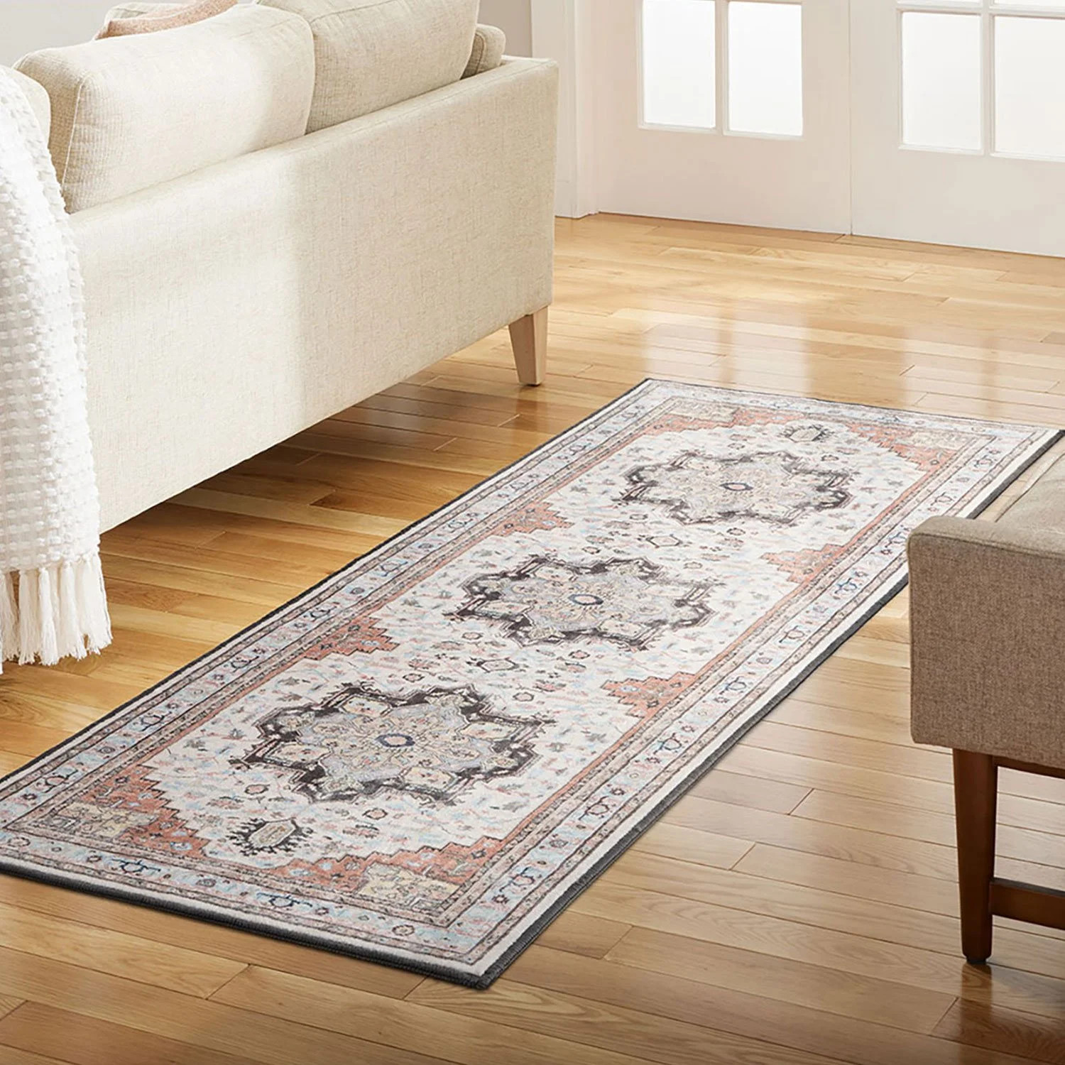 Member's Mark Everwash Washable  Runner, 2'6"x 7', Assorted Colors | Sam's Club