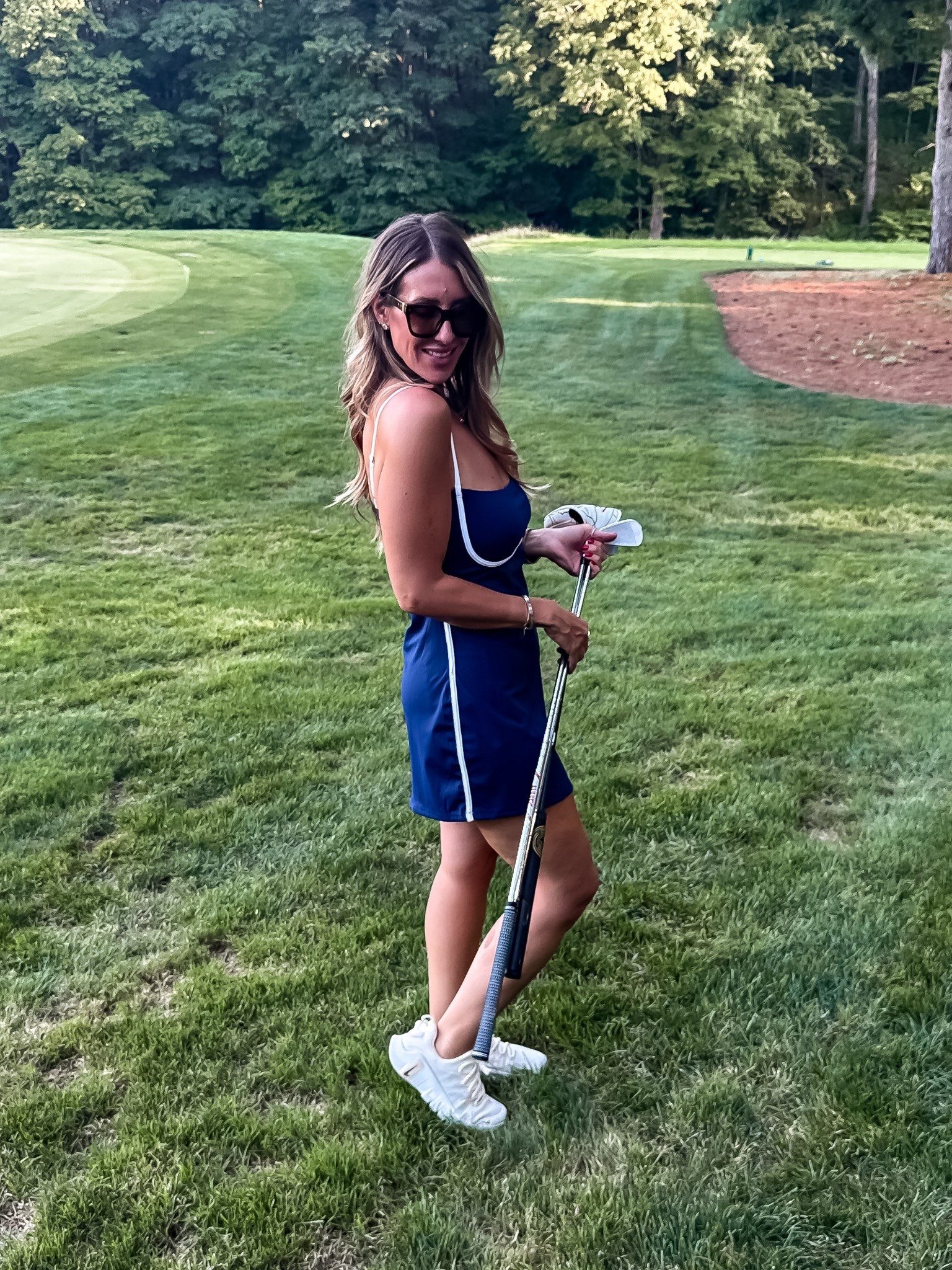 So nice I bought it …thrice? (Sp?) is that even a word? Idk. 🫠 .
.
.
Sized up one to a large! #lookforless 

#LTKOver40 #LTKMidsize #LTKFindsUnder50