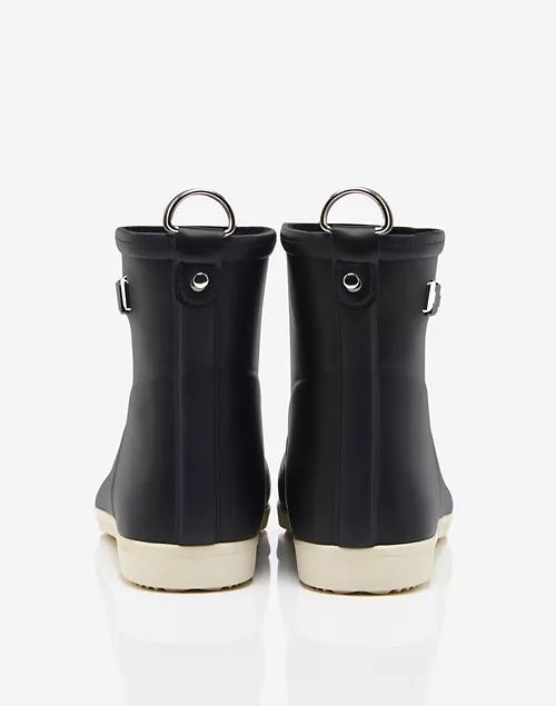 Alice + Whittles™ Classic Ankle Rain Boots in Black and White | Madewell