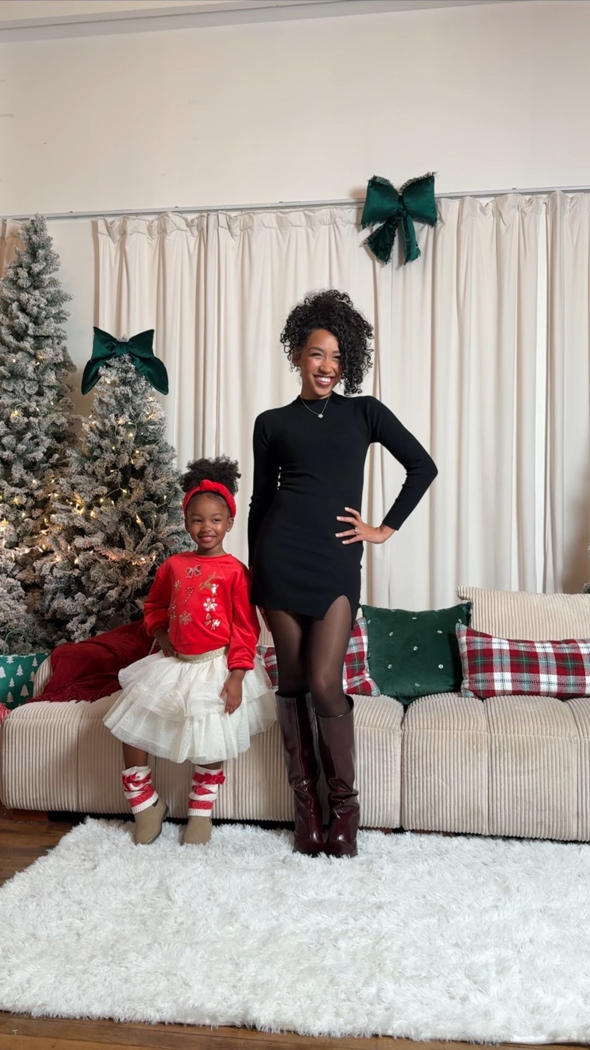Holiday looks! I wear size XS and i sized up a half size for the boots! I’m in size 8

#LTKPetite #LTKStyleTip #LTKHoliday