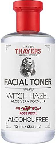 THAYERS Alcohol-Free Witch Hazel Facial Toner with Aloe Vera Formula, Rose Petal, 12 Fl Oz | Amazon (US)