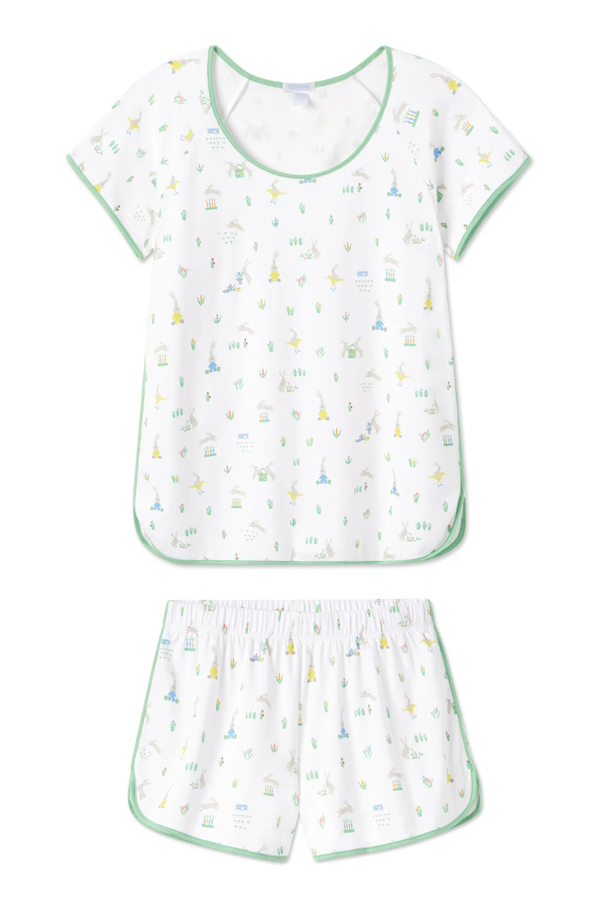 Pima Shorts Set in Bunnies | Lake Pajamas