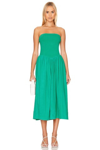 Free People x free-est Onda Tube Midi Dress in Malachite Green from Revolve.com | Revolve Clothing (Global)