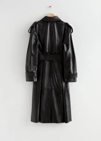 Oversized Leather Trench Coat | & Other Stories US