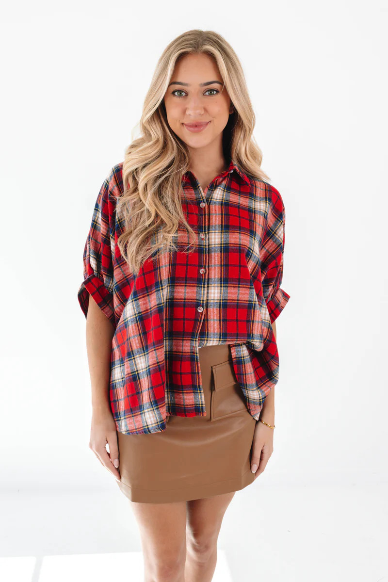 Checking It Twice Top - Red | The Impeccable Pig