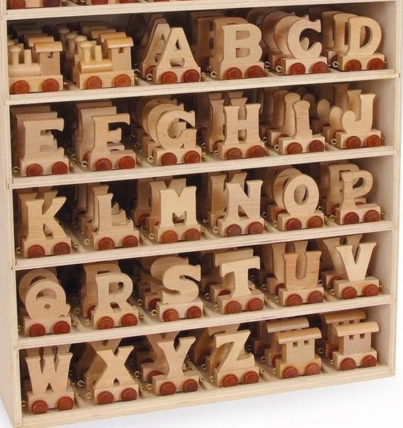 Wooden Train Letters Wooden Letters Train Letters Nursery | Etsy | Etsy (US)