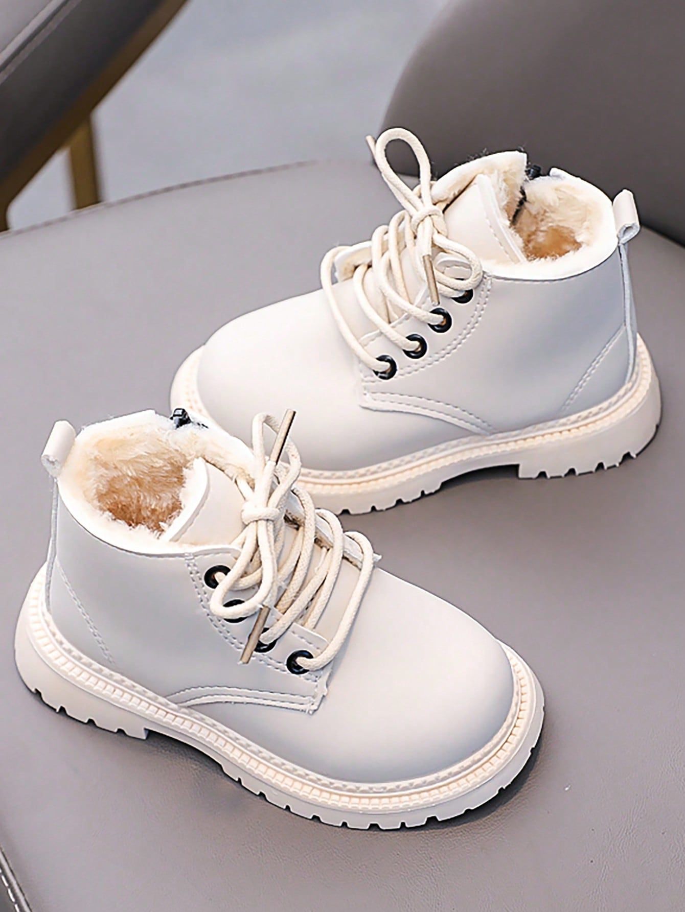 Baby Fashionable Outdoor Lace-up Boots | SHEIN