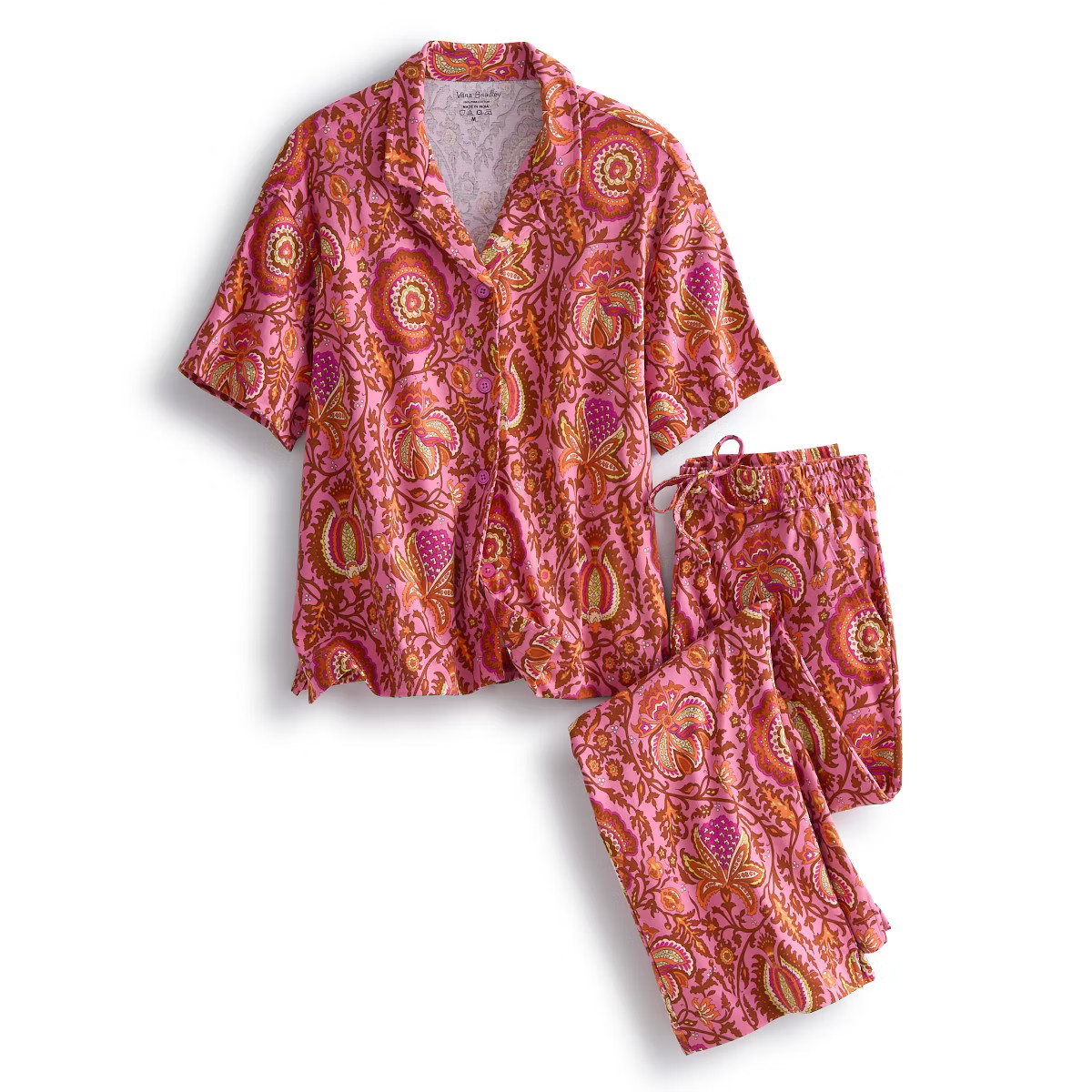 Vera Bradley Women's Cotton Button-Down Pajama Set | Target