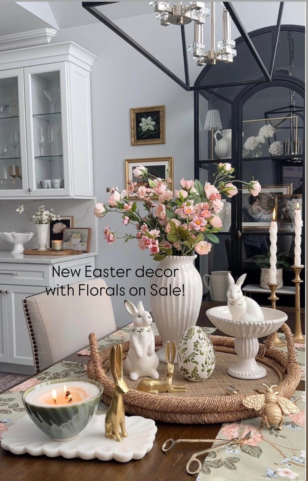 New Easter bunny & egg decor at Target under $15! styled them with best selling vase collection, pretty pink spring florals on sale, candles, & more home decor accessories. Crate & Barrel, Pottery Barn, Amazon, Anthropologie. Free shipping. 

#LTKdayinmylife #LTKHome #LTKSaleAlert