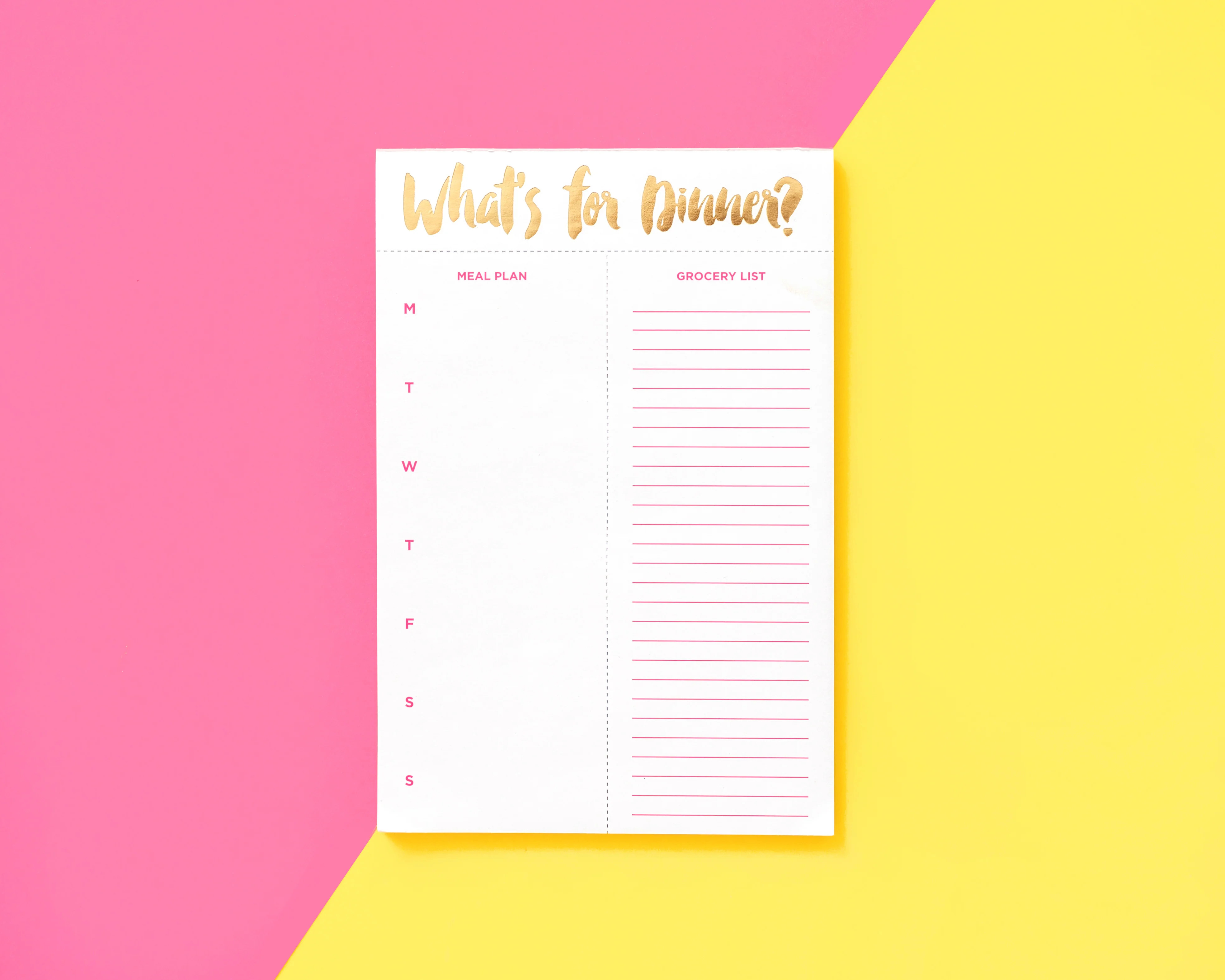 Meal Planning Notepad | Taylor Elliott Designs