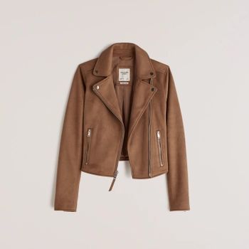 The Faux Suede Moto | Abercrombie & Fitch (US)