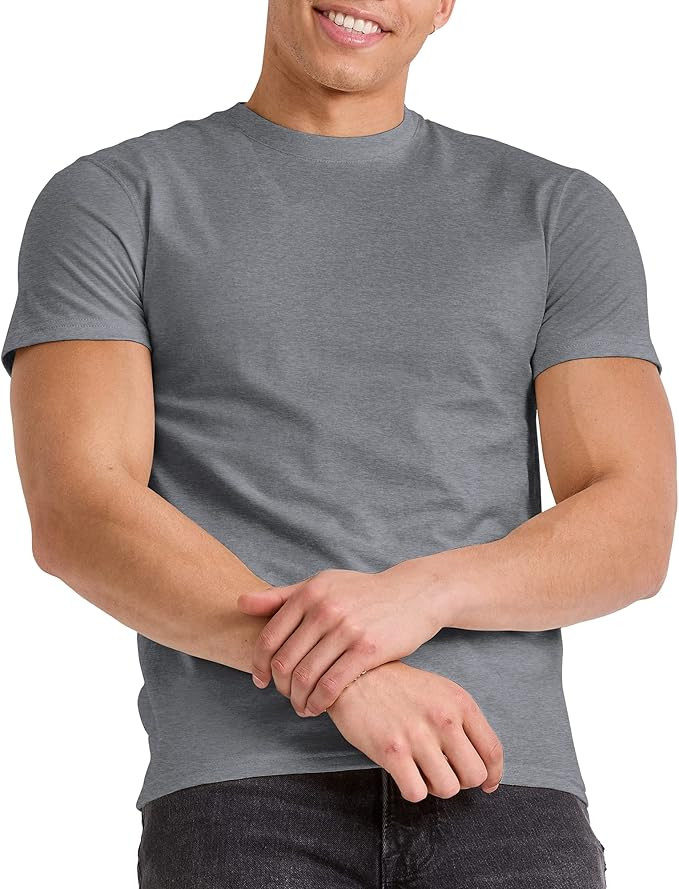 Hanes mens Originals Lightweight Tri-Blend Crewneck T-Shirts | Amazon (US)