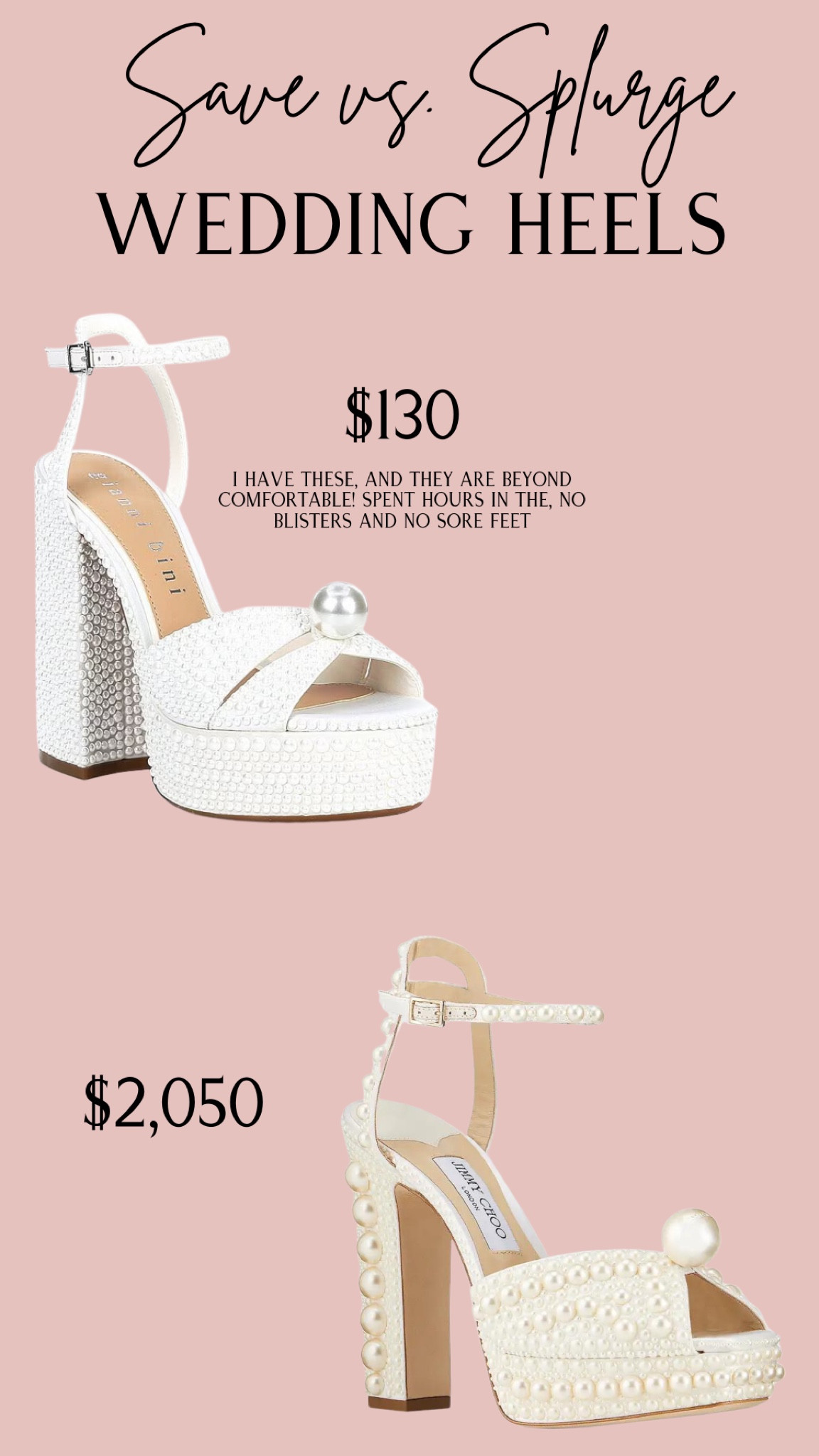 The perfect pearl wedding heel! 

I wore for our elopement & reception. Not a single blister or sore feet! 

The Jimmy Choo heels were my inspo but at a much better price point!

I got my TTS 7.5


Elopement, wedding heels, wedding outfit, Vegas elopement, pearl heels, white heels, bride

#LTKWedding #LTKShoeCrush #LTKStyleTip