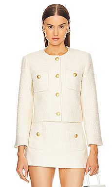 L'Academie by Marianna Dapheen Jacket in Light Beige from Revolve.com | Revolve Clothing (Global)