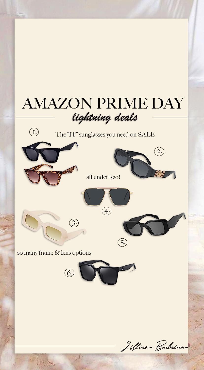 mosanana Trendy Rectangle Sunglasses for Women Men Model-Trimble | Amazon (US)