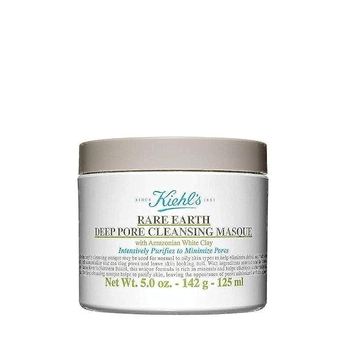Kiehl's Rare Earth Deep Pore Cleansing Masque, Aloe Vera, 5 Oz | Amazon (US)