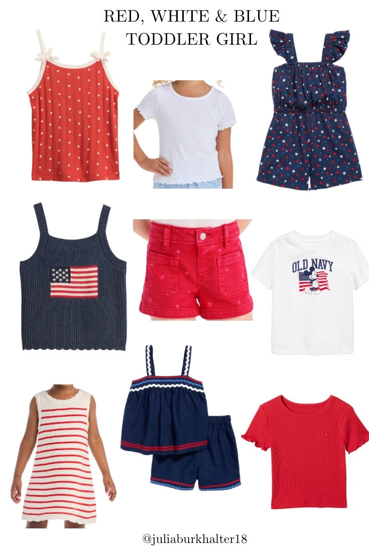 Toddler girl Memorial Day outfit // toddler girl Fourth of July outfit // toddler red white and blue outfit // Target finds // gap finds // old navy // American flag toddler girl shirt // 

#LTKSeasonal #LTKKids #LTKFamily
