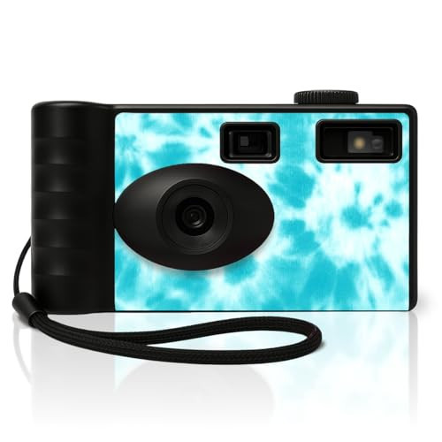 LENSY Screen Free Digital Camera | Four Built in Filters | Rechargeable, 8mp, Lightweight, Focus-Free, Auto-Flash, Easy-to-Use, Reusable, Retro Film-Style Photos (Blue Tie Dye) | Amazon (US)