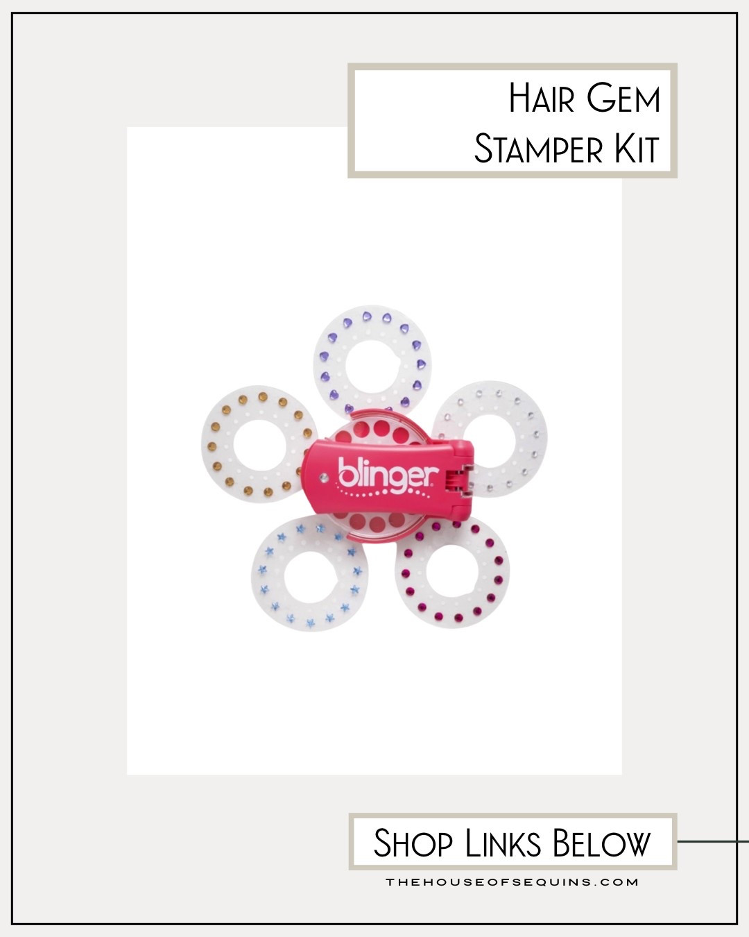 Bedazzler hair kit, Blinger gem stamper, kids recital essentials, costume party finds, Amazon kids, kid crafts