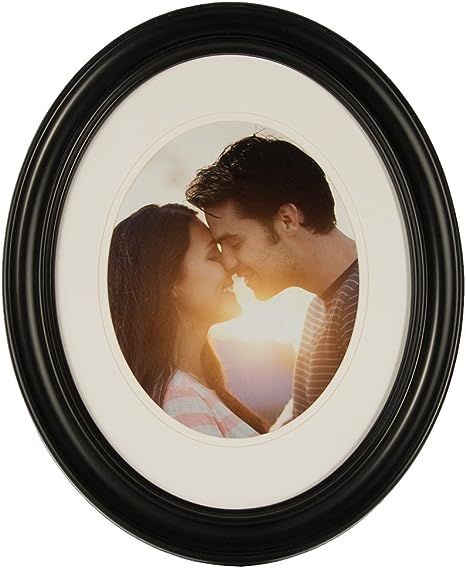 Gallery Solutions 11x14 Black Oval Wall Mount Mat for 8x10 Photo Picture Frame, 8" x 10" | Amazon (US)