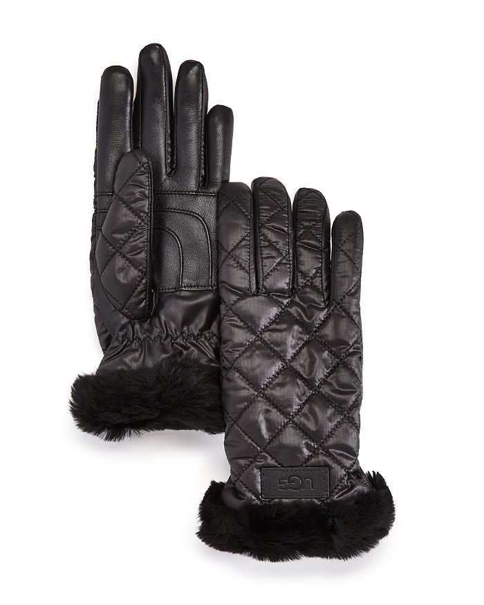 UGG® Quilted Shearling Cuff Tech Gloves | Bloomingdale's (US)