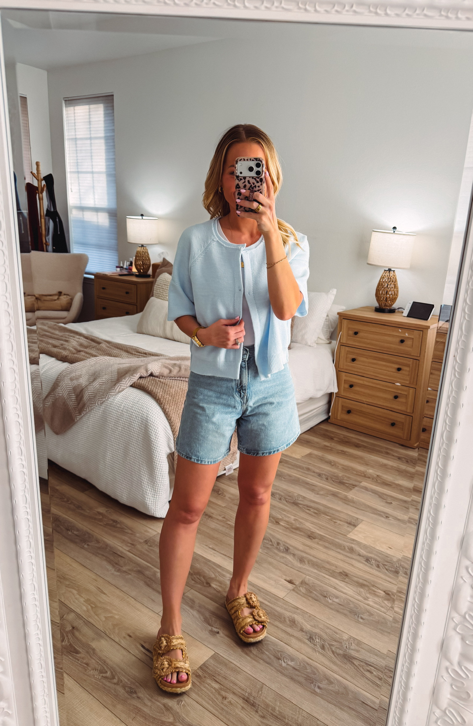 Loving this cardigan + denim shorts combo and will certainly be wearing this all spring and summer!  

 #LTKootd #LTKmomlife #LTKSeasonal