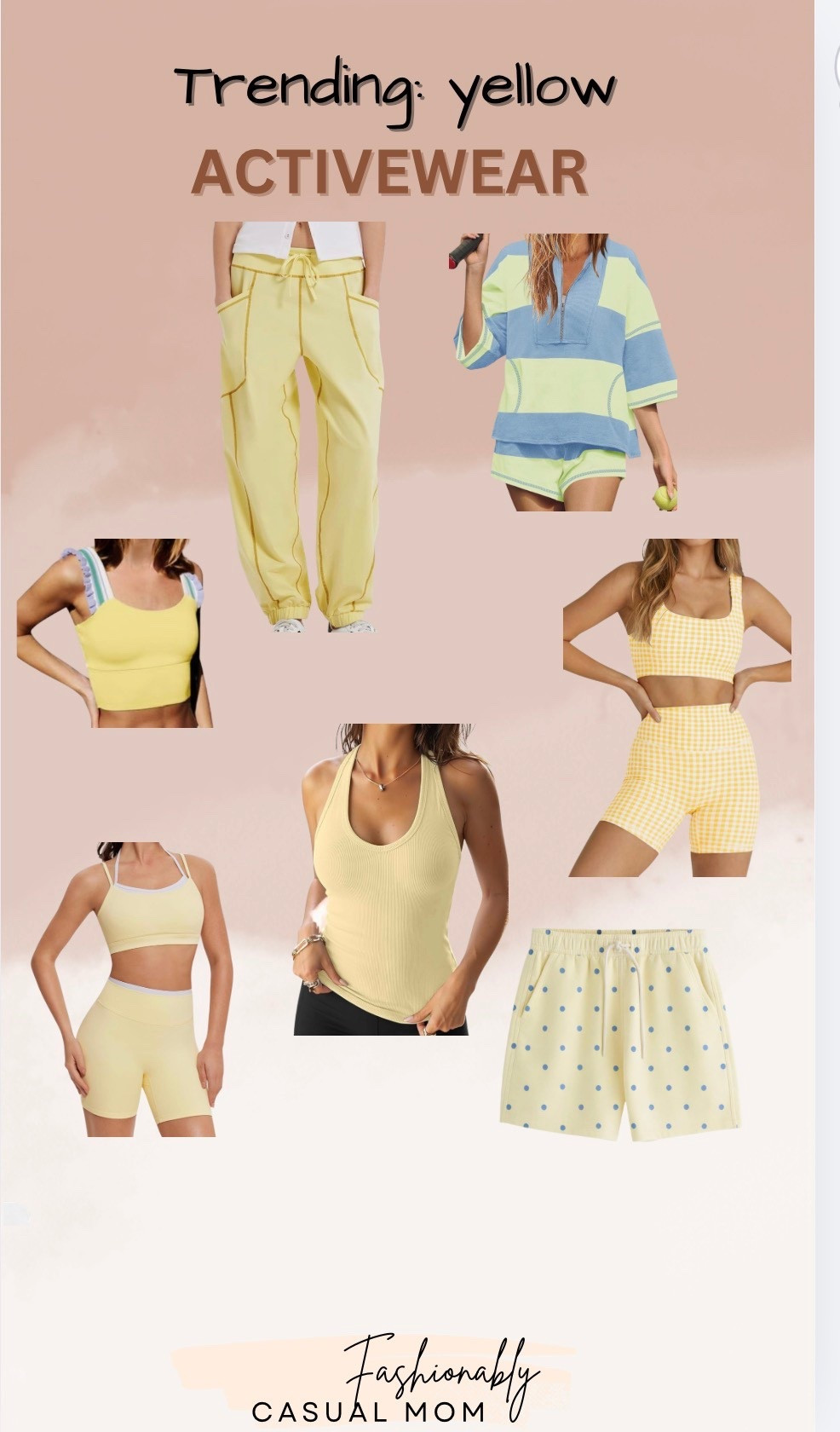 Yellow is trending
Here are some activewear favorites from Amazon


#LTKgrwm #LTKActive #LTKootd