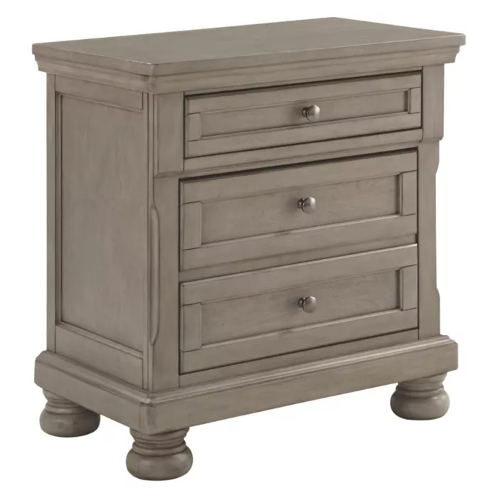 Lettner Two Drawer Nightstand Light Gray - Signature Design by Ashley | Target