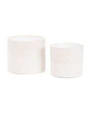 Set Of 2 Vista Stone Planters | TJ Maxx