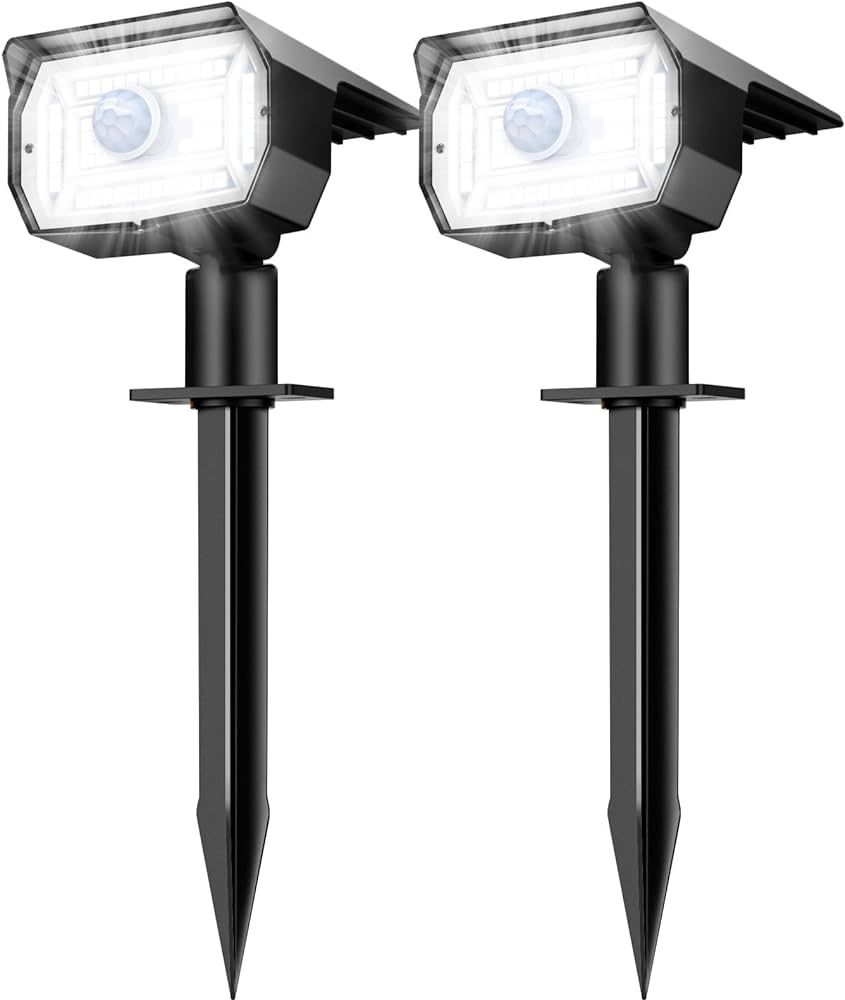 nipify Solar Spot Lights Outdoor Motion Sensor with 3 Modes, Solar Spotlights Outdoor Waterproof ... | Amazon (US)