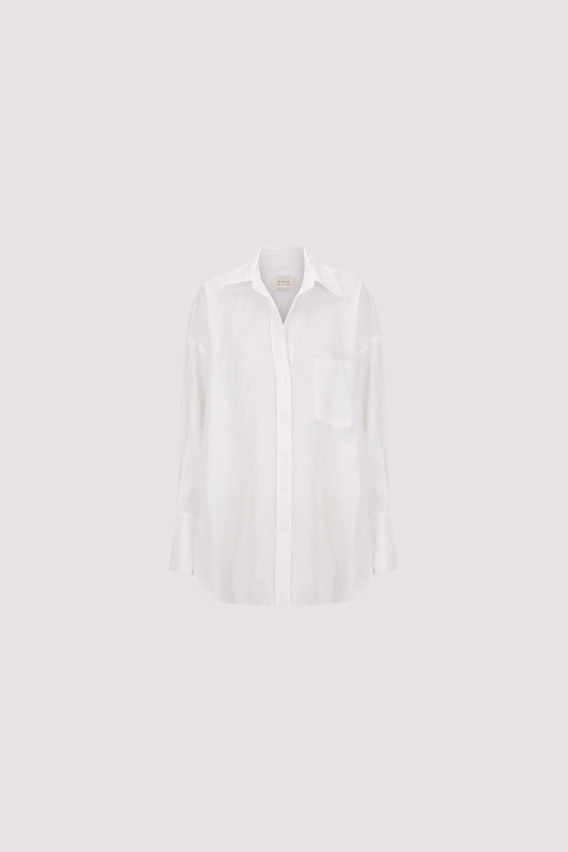 ELLIS WHITE LINEN SHIRT | DISSH